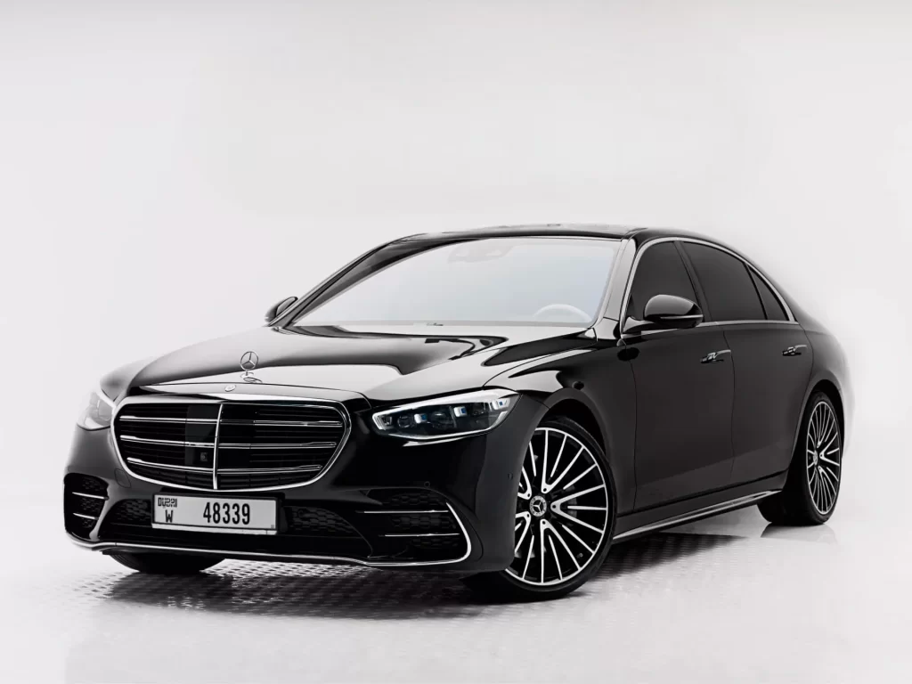 Rent Mercedes Benz S500 Black Dubai